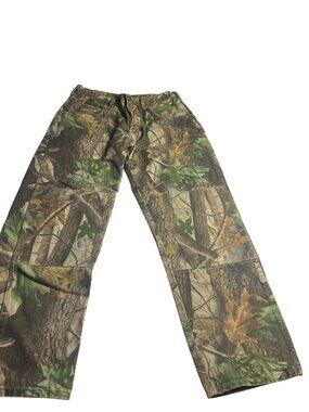 Wrangler Mens realtree Camouflage Jeans 32x30 100% Cotton double knee hunting
